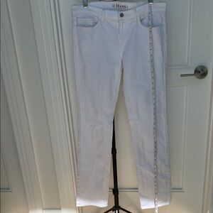 J Brand SZ 30 Women's White wide leg boot leg Jeans